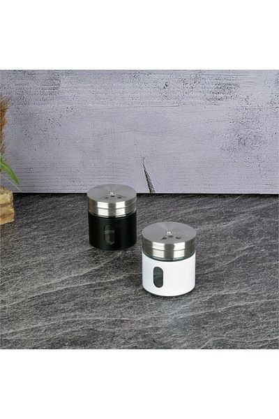 Tohana Metal coated glass spice jar