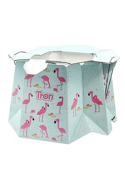 TRON Olita de unica folosinta Tron, greutate sustinuta 30 kg, flamingo