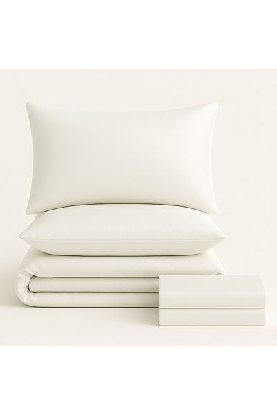 Pazar Home Bedding غطاء مرتبة فاخر من جيمس بامبو، ٨ قطع، مقاس كينج، مع حشوة متحركة - بازار هوم