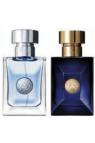 Versace Versace Dylan Blue + Pour Homme Travel Set, Eau de Toilette 50ml x 2, for Men