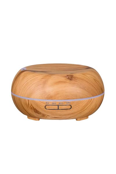 MACVI Difuzor Aromaterapie Macvi® 550 ml, Bej, cu LED 7 culori si functie de umidificator
