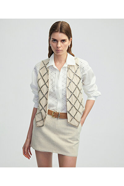 İpekyol Metal aksesuarlı yelek