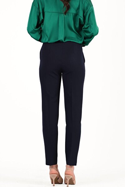 Spazio Orana Havuç Kemersiz Dar Paça Pantolon LACİVERT