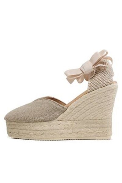 Manebi Espadrile de damă cu pantofi tip platformă O 7.1 natural