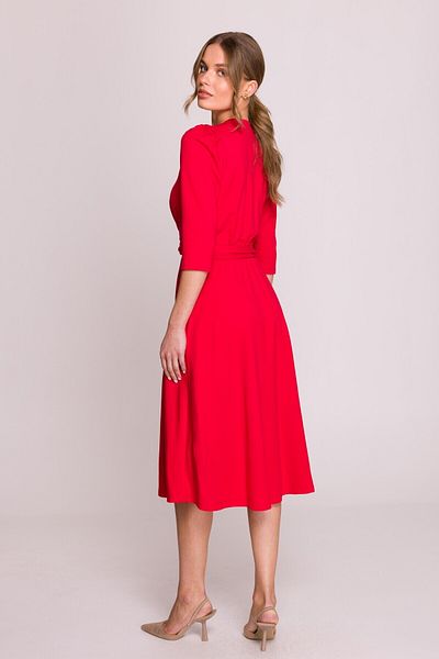 Stylove Dress With Deep V Neckline