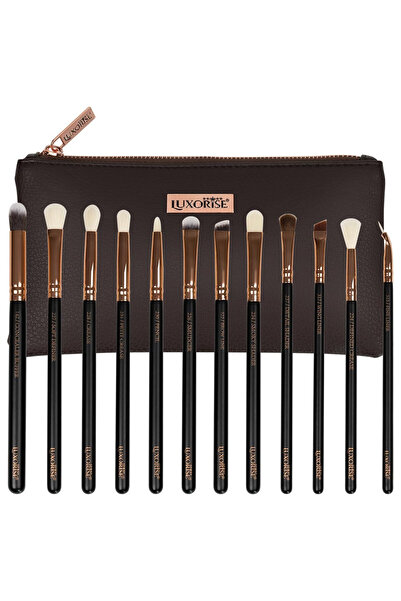 LUXORISE Brilliance Gold Makeup Brush Set 12 + GIFT Bag