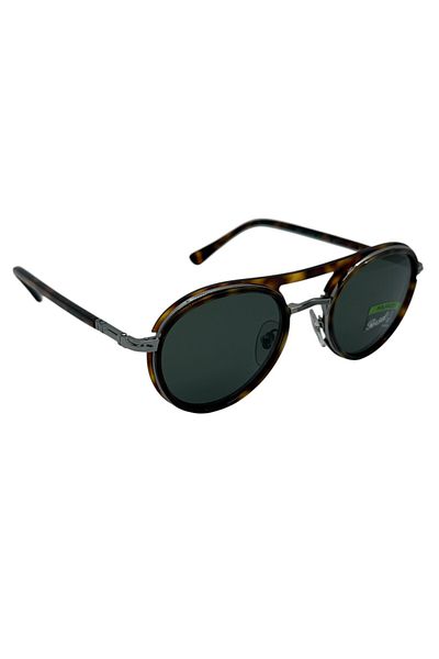 Persol 2485S 1144/58 Mineral Glass Polarized Unisex Brown Sunglasses
