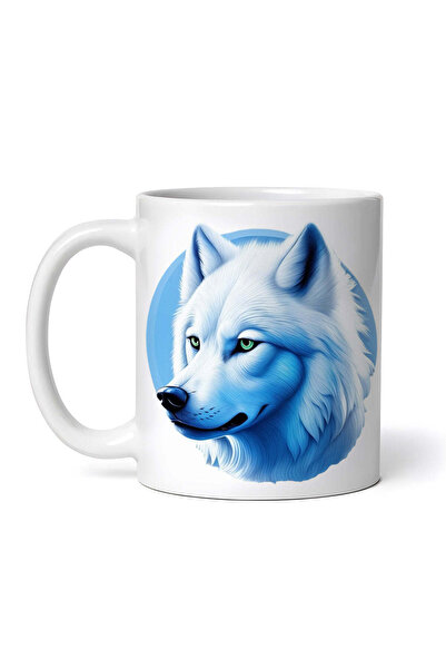 OEM Cană albă personalizată, White Wolf, INOVATIX®. 330ml