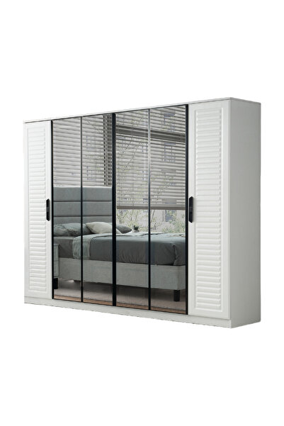 Avm 24 Nemrut 6 Kapaklı %100 MDF Gardırop | Ücretsiz Teslimat ve Kurulum