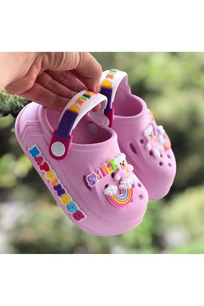 Pandalina Girl Child Sandals Non-Slip Sole Sandals Kindergarten Nursery Sea and Pool Sandals