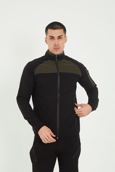 Camp Scoutland Camp260 Outdoor Tactical Water Repellent Ανδρικό φούτερ Tactical με φερμουάρ μαύρο-χακί