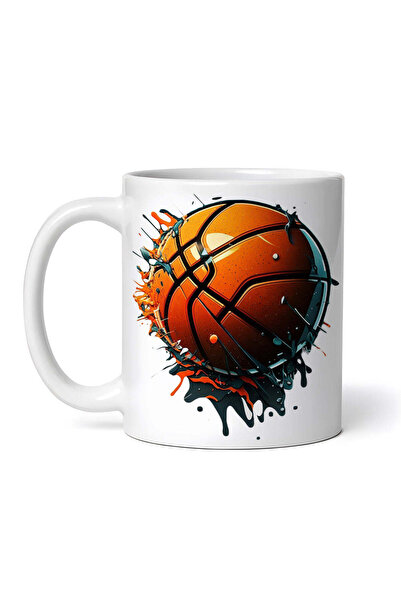 OEM Cană albă personalizată, baschet, INOVATIX®. 330ml