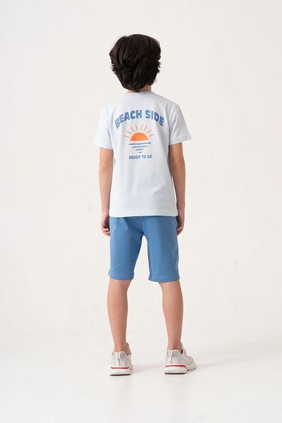 My Hanne Beach Side Back Printed Boy's Suit 50605