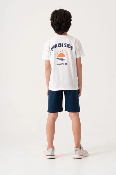 My Hanne Beach Side Back Printed Boy's Suit 50605