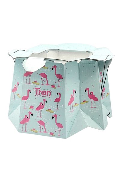 TRON Olita de unica folosinta Tron, greutate sustinuta 30 kg, flamingo