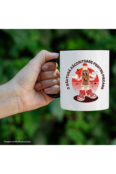 StoryGift Romania Mug A refreshing drink for every smiling juice, 330ml, Ceramic with Handle, With