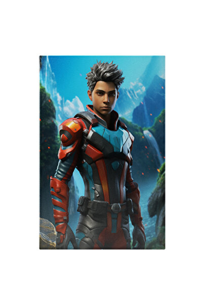 StoryGift Romania Tablou Canvas: Cartoon Personaj Baiat Cu Armura Imbracat In...