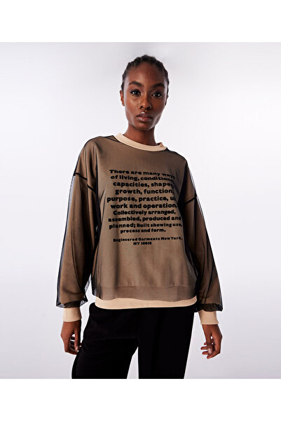 Twist Tulle Mix Sweatshirt - Relaxed Fit