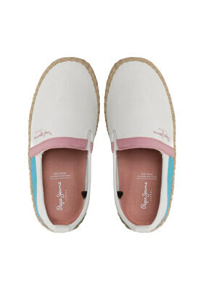 Pepe Jeans girls' espadrilles PGS10171 white