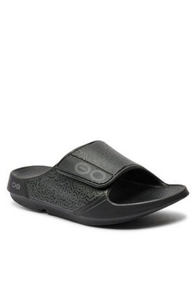 Oofos men's flip flops 1553BKLABYM8W10 black
