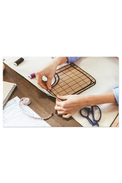 StoryGift Romania Tablou Canvas Pasiune Pentru Croitorie Imagine Cropped Cu O...