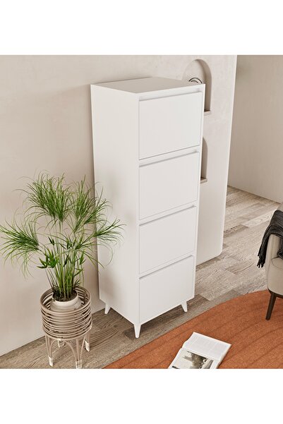 FUHO Mely Çok Amaçlı Dolap-Ekmeklik Beyaz