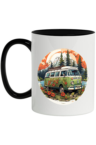 StoryGift Romania Cana Cu Masina, Van, Volkswagen, Munte, Hippie, Flori, Mult...
