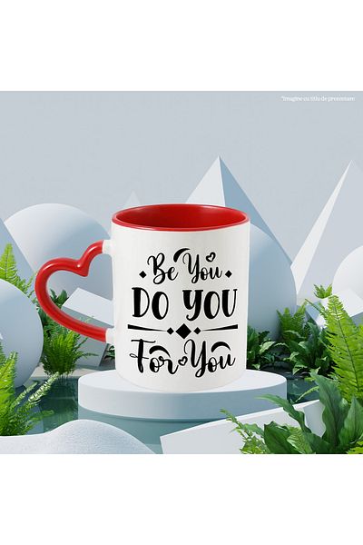 StoryGift Romania Mug with a message that urges you to be yourself and do everything for yourself with , With ,STG