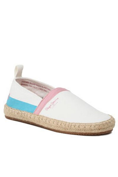 Pepe Jeans girls' espadrilles PGS10171 white