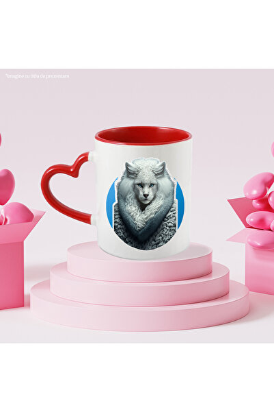 StoryGift Romania Cana Cu Leopard Alb cu Par Lung Cret, Ochi Albastri, Care a...