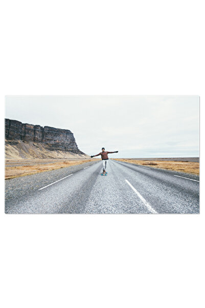 StoryGift Romania Tablou Canvas Peisaj Urban: Skater Pe Strazile Din New York...