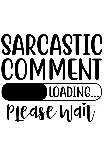StoryGift Romania Sticker Autocolant 30CM Exterior cu textul "Comentariul sarcastic se incarca... Asteptati" - c