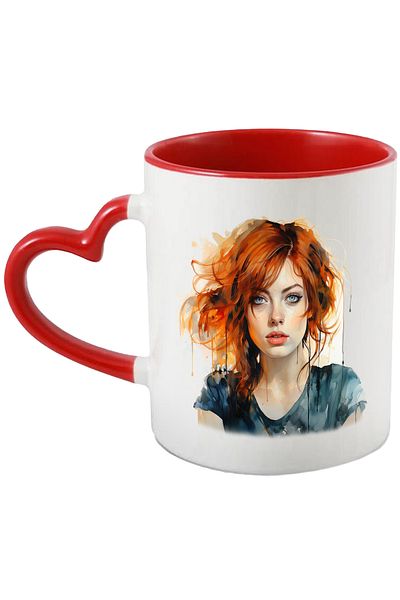 StoryGift Romania Mug With Emma Stone, Actress, Celebrity, Movies, Series, Multicolor 330 ml, Sky, With,STG