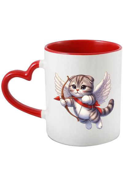 StoryGift Romania Cupid with a fat kitty | illustration | archery | flying | wing, With ,STG