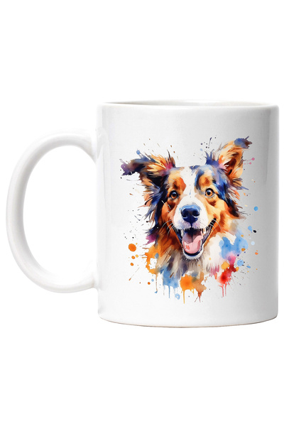 StoryGift Romania Cana Cu Catel, Vopsea, Stropi, Animal De Companie, Multicol...