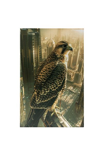 StoryGift Romania Canvas Painting 40 x 25CM Bird of prey waiting to hunt in an unsuitable environment-,STG.