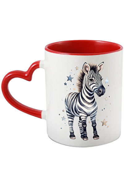 StoryGift Romania Cana cu o zebra, ilustratie, vesela, stelute, animal salbat...