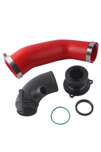 Choice Red Silicone Intake Hose Turbo Inlet Elbow Turbo Muffler Delete For Vw Golf Mk7 R Audi V8 Mk3 A3 S