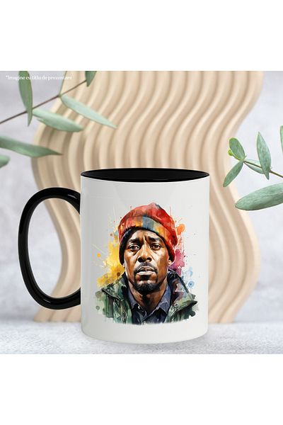 StoryGift Romania Mug With Nate Dogg, Celebrity, Rapper, Musical Artist, Multicolor 330 ml, Ceram, With ,STG