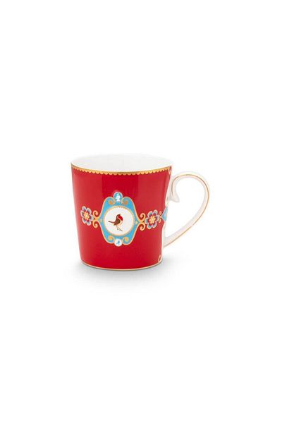 Pip Studio Porcelain mug, Pip Studio, Red, 250ml, Love Birds collection