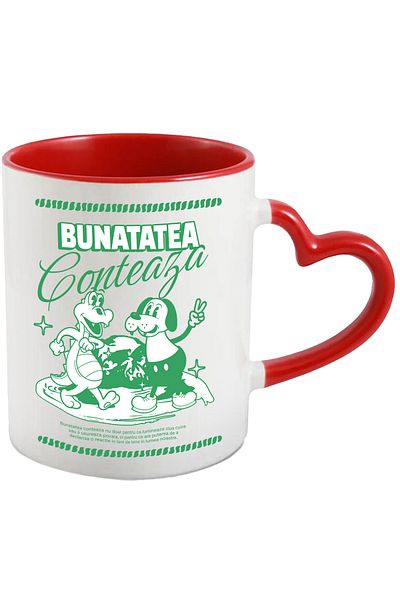 StoryGift Romania Friends Kindness Mug Mickey Mouse disney family, 330ml, Ceramic with Handle Ini, With, STG