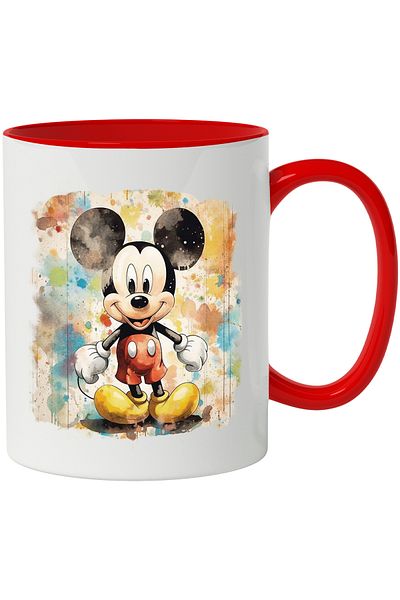 StoryGift Romania Mickey Mouse Mug, Disney Junior, Character, Cartoons, Multicolor 330 ml, With,STG