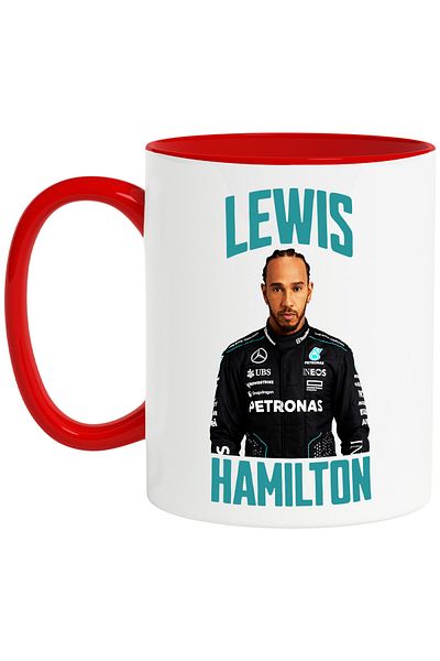 StoryGift Romania Lewis Hamilton Formula 1 Professional Race Speed ​​Mug, 330ml, Ceramic with Handles, With, STG
