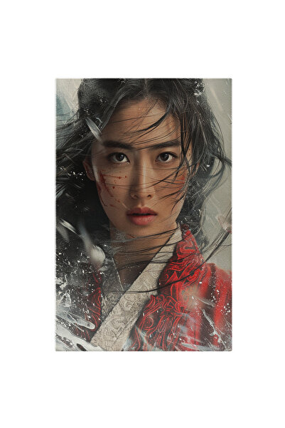 StoryGift Romania Tablou Canvas: Tânără Japoneză Cu Privire Hotărâtă Și Fixat...