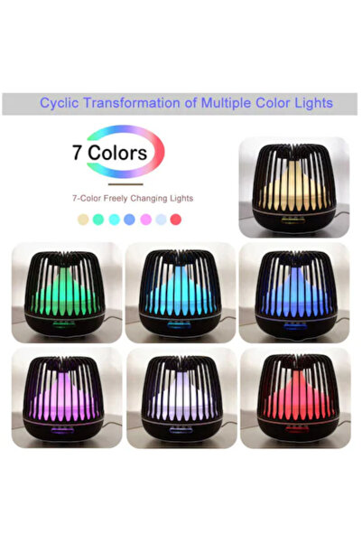 MACVI Macvi® Aromatherapy Diffuser/Humidifier with 7 Color Lamp, 500 ml, Black Color