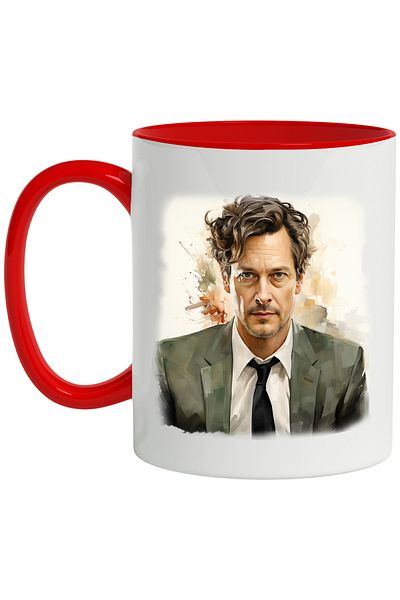 StoryGift Romania Mug With Colin Firth, Actor, Movie Star, Movies, Multicolor 330 ml, Ceramic c, With ,STG