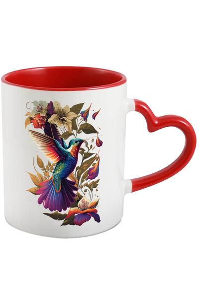 StoryGift Romania Cana cu Pasare Zburand, Natura, Arta AbstractaCeramica, 330...