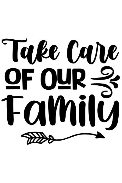 StoryGift Romania Sticker Exterior cu textul "Take care of our family" - ai grija de familia noastra , Vinyl