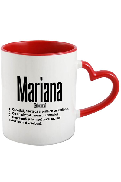 StoryGift Romania Cana Cu Numele Mariana, si Mesaj Motivational, Creativa, De...