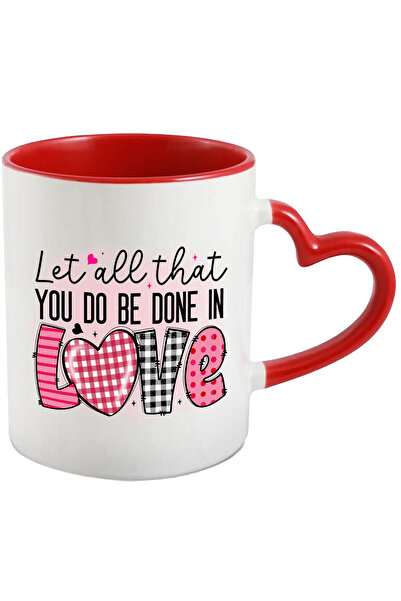 StoryGift Romania Mug with the message "Let all that you do be done in Love", everything you do, love, , With ,STG